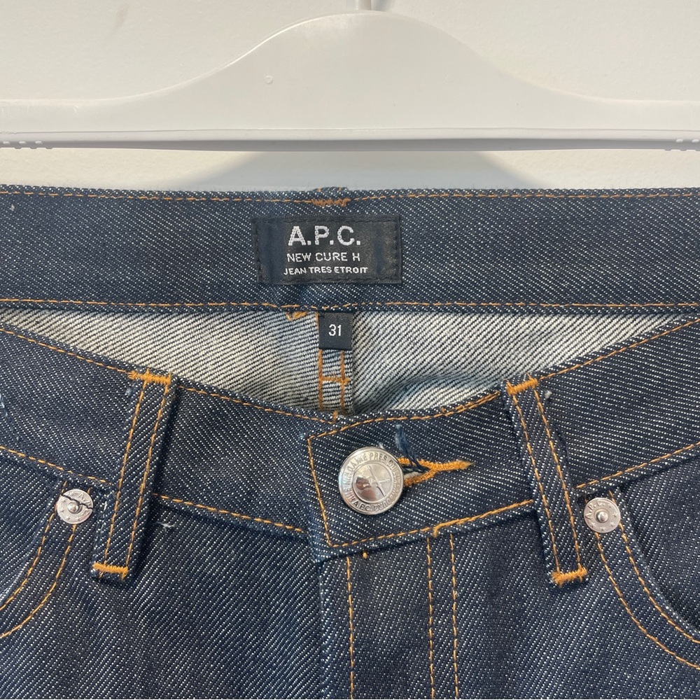 A.P.C. New Cure Denim Jeans with Contrast Stitching